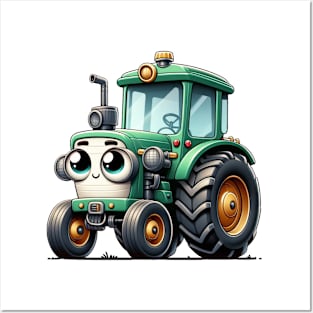 Cute Tractor Posters and Art